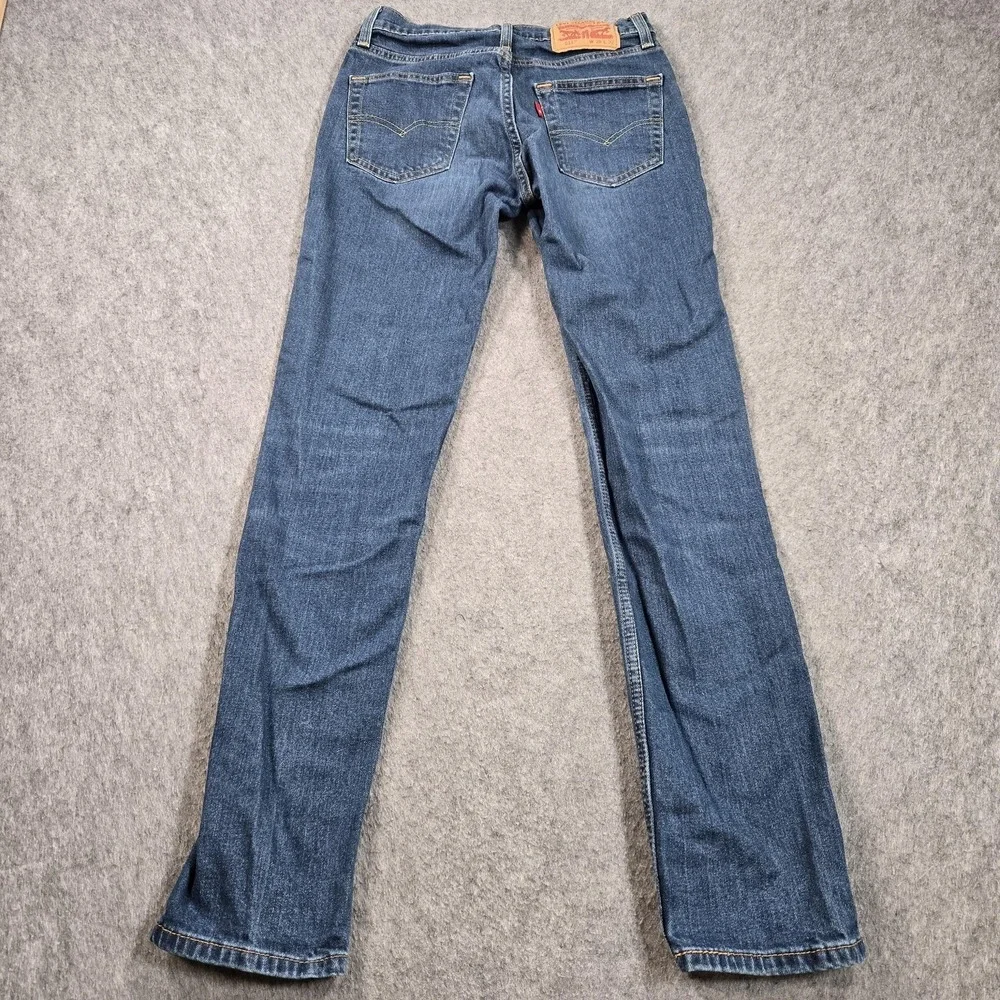 Levis 511 Jeans Mens 28x30 (tag 28x32) Blue Medium Wash Slim Taper Denim